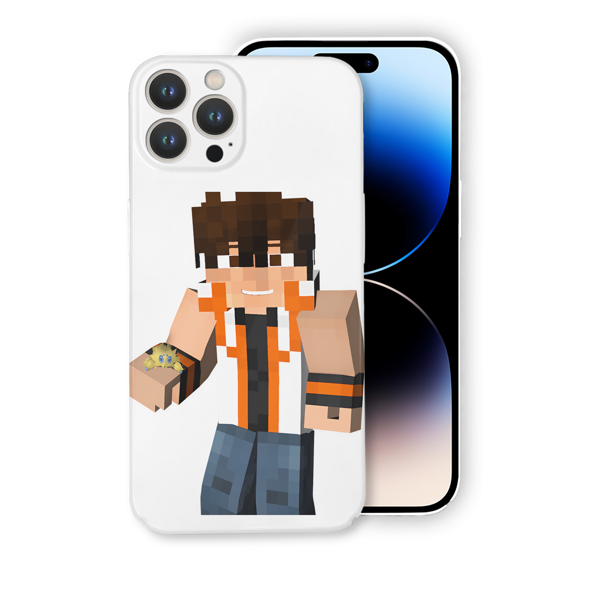 （画像用） マインクラフト ブロックの世界 Minecraft MC Block world 【iPhone 14シリーズ対応】ハードケース